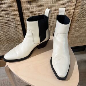 Everlane White Ankle Boots